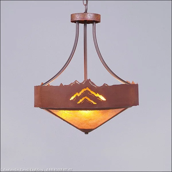 Japanese - Inspired Ceiling Lights with Shoji - Screen - like DiffusersJapanese - Inspired Ceiling Lights with Shoji - Screen - like DiffusersAvalanche Ranch Ridgemont-Mountain Cutout A44641AM-HR-02 Pendant Light - Rust Patina Japanese - Inspired Ceiling Lights with Shoji - Screen - like DiffusersJapanese - Inspired Ceiling Lights with Shoji - Screen - like DiffusersAvalanche Ranch Ridgemont-Mountain Cutout A44641AM-HR-02 Pendant Light - Rust Patina