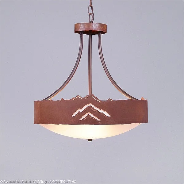 Industrial Style Ceiling Lights with Exposed Bulbs and Metal CagesIndustrial Style Ceiling Lights with Exposed Bulbs and Metal CagesAvalanche Ranch Ridgemont-Mountain Cutout A44641FC-HR-02 Pendant Light - Rust Patina Industrial Style Ceiling Lights with Exposed Bulbs and Metal CagesIndustrial Style Ceiling Lights with Exposed Bulbs and Metal CagesAvalanche Ranch Ridgemont-Mountain Cutout A44641FC-HR-02 Pendant Light - Rust Patina
