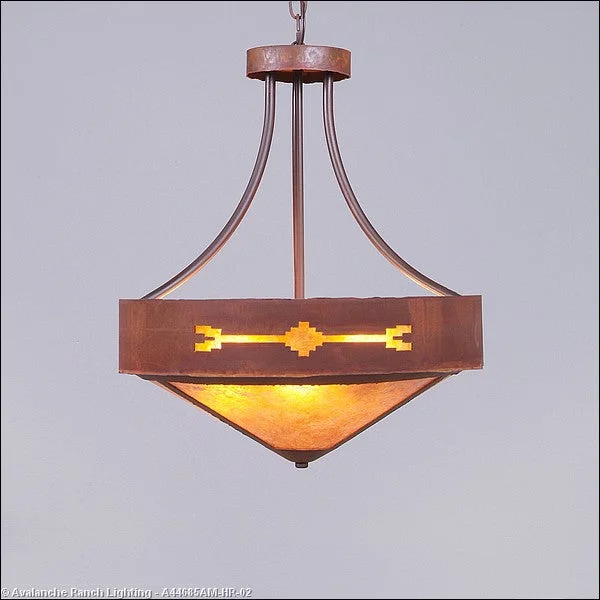 Mid - Century Modern Ceiling Lights with Simple, Sleek LinesMid - Century Modern Ceiling Lights with Simple, Sleek LinesAvalanche Ranch Ridgemont-Del Rio A44685AM-HR-02 Pendant Light - Rust Patina