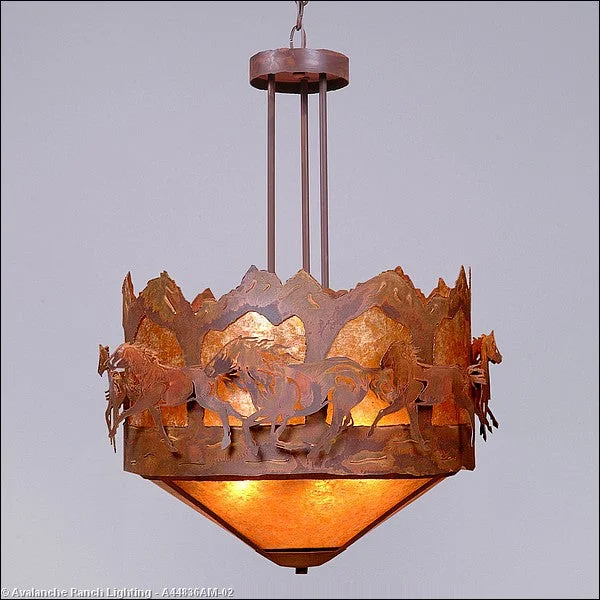 Indian - Themed Ceiling Lights with Intricate Filigree and Mirror WorkIndian - Themed Ceiling Lights with Intricate Filigree and Mirror WorkAvalanche Ranch Crestline-Horse-Mountain A44836AM-02 Pendant Light - Rust Patina Indian - Themed Ceiling Lights with Intricate Filigree and Mirror WorkIndian - Themed Ceiling Lights with Intricate Filigree and Mirror WorkAvalanche Ranch Crestline-Horse-Mountain A44836AM-02 Pendant Light - Rust Patina
