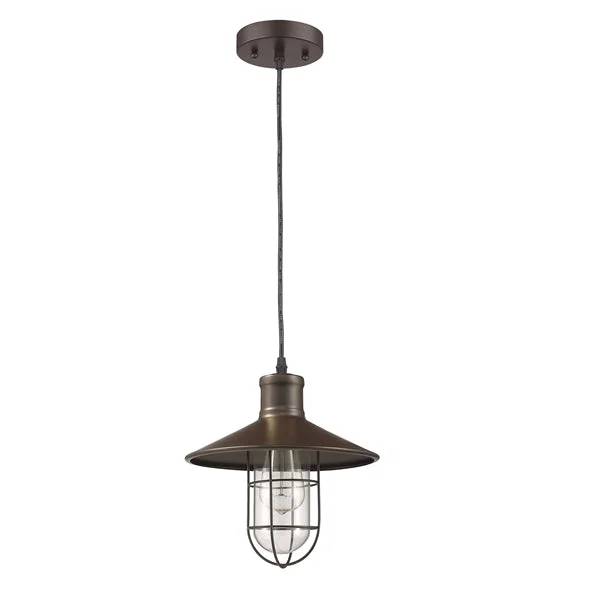 Indian - Themed Ceiling Lights with Intricate Filigree and Mirror WorkIndian - Themed Ceiling Lights with Intricate Filigree and Mirror WorkChloe Lighting CH58019RB11-DP1 Charles Industrial-Style 1 Light Rubbed Bronze Ceiling Mini Pendant 11`` Shade