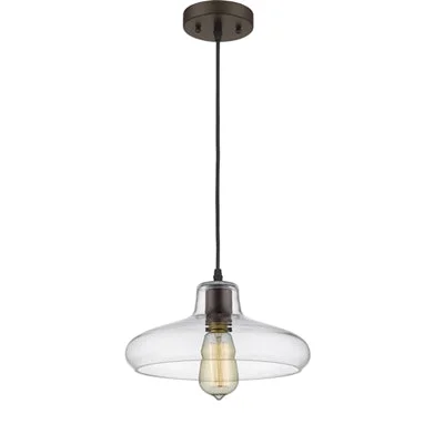 Indian - Themed Ceiling Lights with Intricate Filigree and Mirror WorkIndian - Themed Ceiling Lights with Intricate Filigree and Mirror WorkChloe Lighting CH58008CL11-DP1 Dickens Industrial-Style 1 Light Rubbed Bronze Ceiling Mini Pendant 11`` Shade