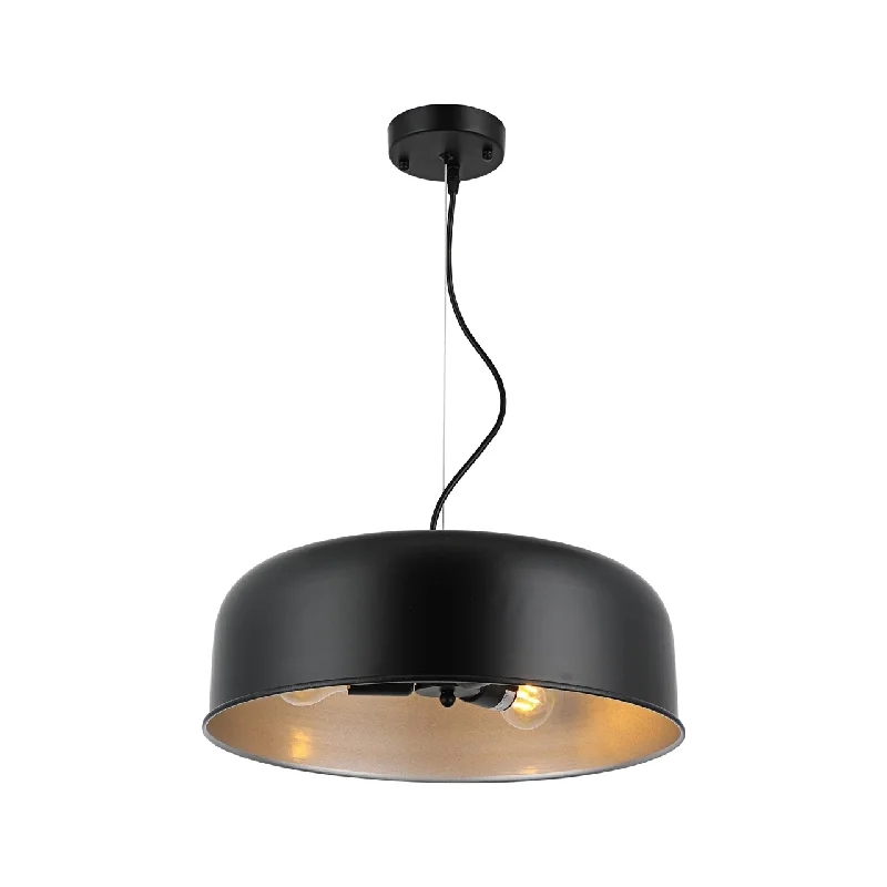 Metal Ceiling Lights in Brass, Copper, Stainless Steel, and IronMetal Ceiling Lights in Brass, Copper, Stainless Steel, and IronChloe Lighting CH8D060BK16-DP3 Ironclad Contemporary-Style 3 Light Black And Silver Ceiling Pendant 16`` Wide Metal Ceiling Lights in Brass, Copper, Stainless Steel, and IronMetal Ceiling Lights in Brass, Copper, Stainless Steel, and IronChloe Lighting CH8D060BK16-DP3 Ironclad Contemporary-Style 3 Light Black And Silver Ceiling Pendant 16`` Wide