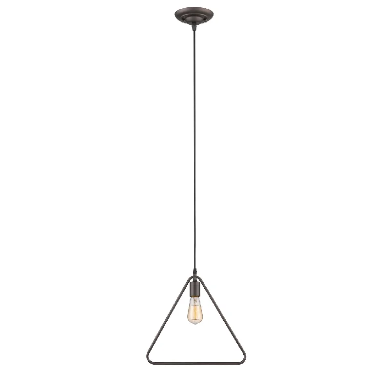 Industrial Style Ceiling Lights with Exposed Bulbs and Metal CagesIndustrial Style Ceiling Lights with Exposed Bulbs and Metal CagesChloe Lighting CH2D097RB15-DP1 Ironclad Industrial-Style 1 Light Rubbed Bronze Ceiling Mini Pendant 15`` Wide