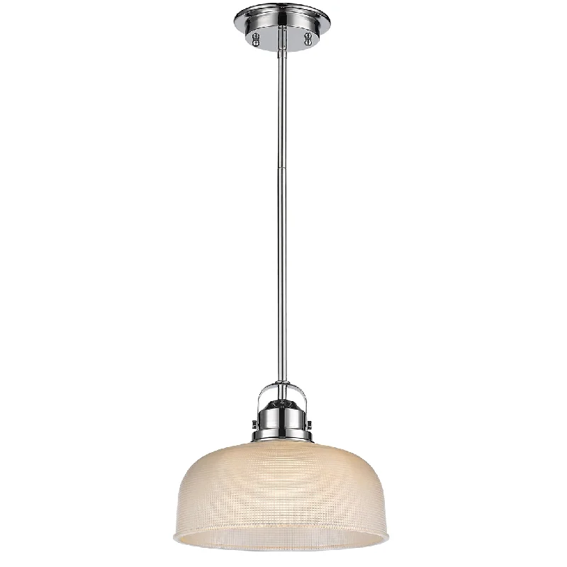 Bohemian Ceiling Lights with Beads, Tassels, and Colorful GlassBohemian Ceiling Lights with Beads, Tassels, and Colorful GlassChloe Lighting CH58036CM11-DP1 Lucie Industrial-Style 1 Light Chrome Finish Ceiling Mini Pendant 11`` Wide