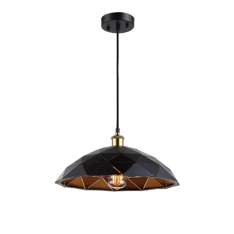 Steampunk Ceiling Lights with Gears, Cogs, and Brass AccentsSteampunk Ceiling Lights with Gears, Cogs, and Brass AccentsChloe Lighting CH8H799BK16-DP1 Mackenzie Farmhouse 1 Light Textured Black & Gold Ceiling Pendant 16`` Wide