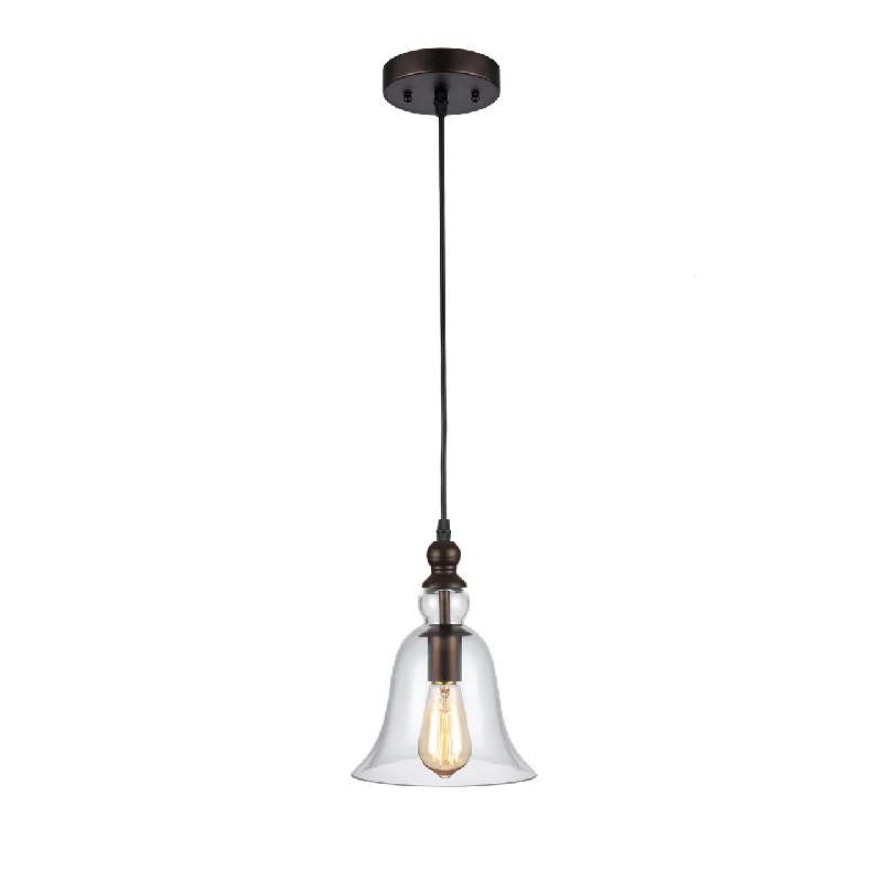 Victorian - Inspired Ceiling Lights with Ornate Crystal ChandeliersVictorian - Inspired Ceiling Lights with Ornate Crystal ChandeliersChloe Lighting CH58040RB08-DP1 Manette Industrial-Style 1 Light Rubbed Bronze Ceiling Mini Pendant 8`` Shade