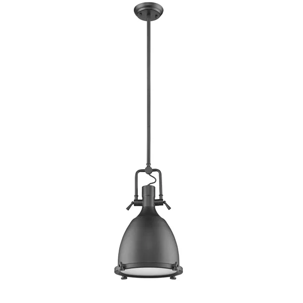 Bohemian Ceiling Lights with Beads, Tassels, and Colorful GlassBohemian Ceiling Lights with Beads, Tassels, and Colorful GlassChloe Lighting CH58022BK14-DP1 Walter Industrial-Style 1 Light Black Ceiling Mini Pendant 14`` Shade