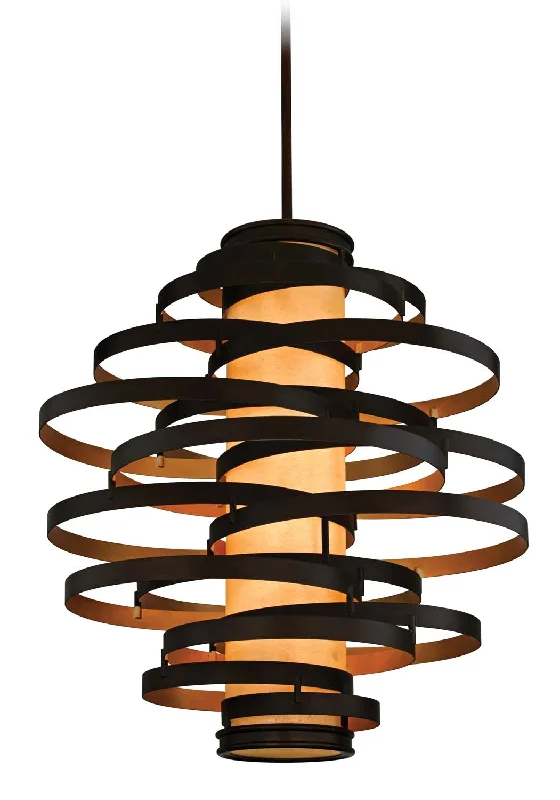 Steampunk Ceiling Lights with Gears, Cogs, and Brass AccentsSteampunk Ceiling Lights with Gears, Cogs, and Brass AccentsCorbett Vertigo 113-76 Pendant Light - Bronze And Gold Leaf