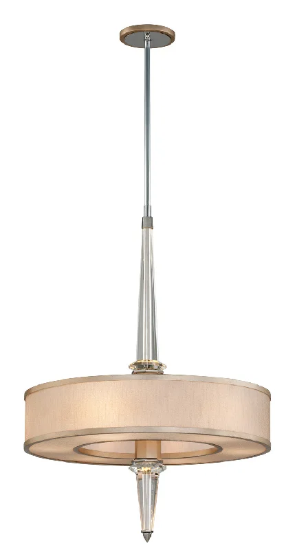 Rustic Ceiling Lights with Reclaimed Wood and Distressed FinishesRustic Ceiling Lights with Reclaimed Wood and Distressed FinishesCorbett Harlow 166-46-WSL/SS Pendant Light - Tranquility Sil Leaf W Pol Ss