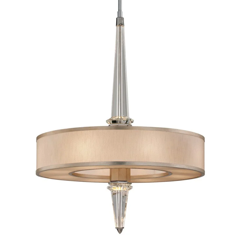 Glass Ceiling Lights with Frosted, Colored, or Etched GlassGlass Ceiling Lights with Frosted, Colored, or Etched GlassCorbett Harlow 166-48-WSL/SS Pendant Light - Warm Silver Leaf