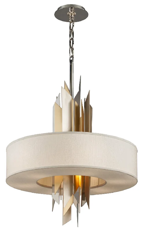 Retro Ceiling Lights Inspired by the 1950s and 1960s DesignRetro Ceiling Lights Inspired by the 1950s and 1960s DesignCorbett Modernist 207-48 Pendant Light - Pol Ss W Silver/Gold Leaf