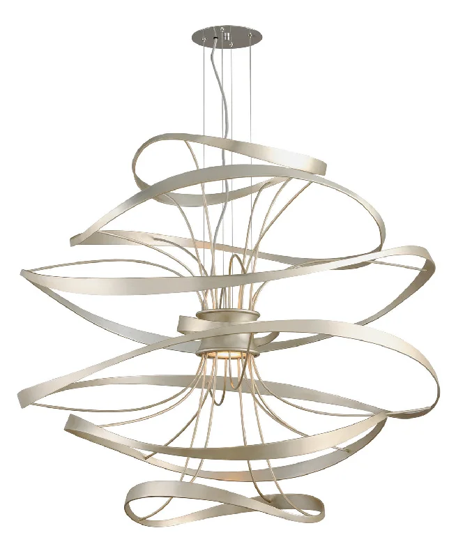 Retro Ceiling Lights Inspired by the 1950s and 1960s DesignRetro Ceiling Lights Inspired by the 1950s and 1960s DesignCorbett Calligraphy 213-44 Pendant Light - Silver Leaf Polished Stainless Retro Ceiling Lights Inspired by the 1950s and 1960s DesignRetro Ceiling Lights Inspired by the 1950s and 1960s DesignCorbett Calligraphy 213-44 Pendant Light - Silver Leaf Polished Stainless