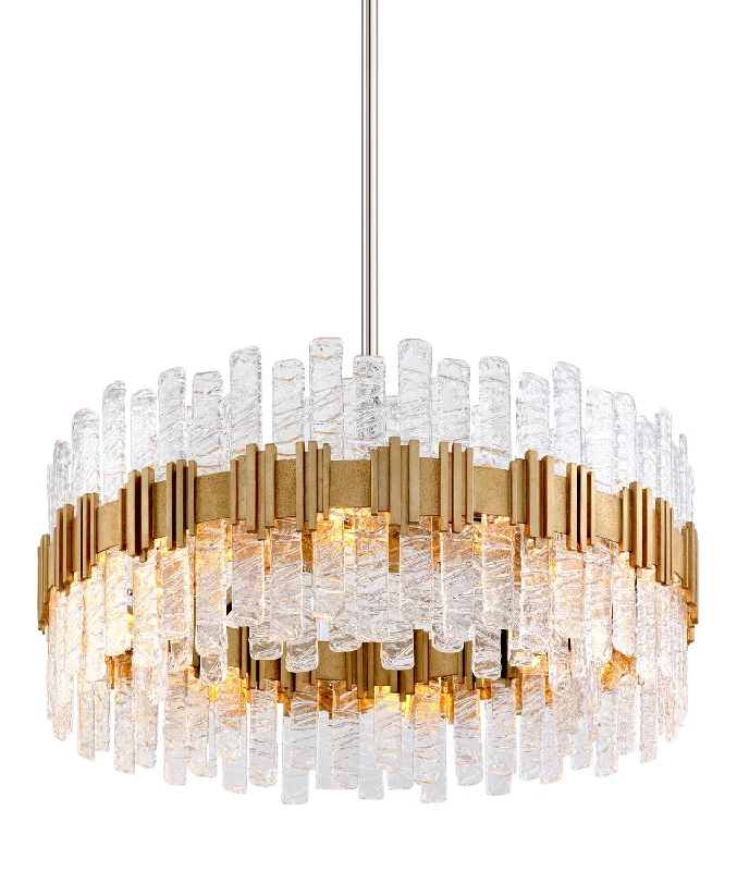 Scandinavian Style Ceiling Lights with Light Wood AccentsScandinavian Style Ceiling Lights with Light Wood AccentsCorbett Ciro 256-410 Pendant Light - Antique Silver Leaf Stainless