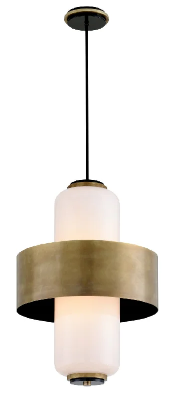 Crystal Ceiling Lights with High - Quality Swarovski CrystalsCrystal Ceiling Lights with High - Quality Swarovski CrystalsCorbett Melrose 275-46 Pendant Light - Vintage Brass