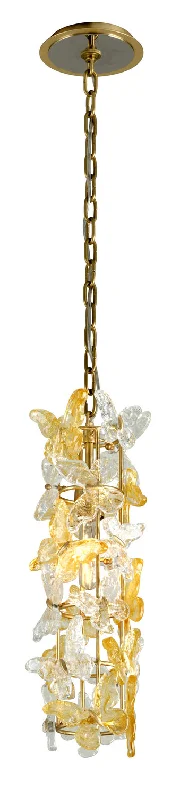 Art Deco Ceiling Lights with Geometric Patterns and Metallic FinishesArt Deco Ceiling Lights with Geometric Patterns and Metallic FinishesCorbett Milan 279-41-GL Pendant Light - Gold Leaf