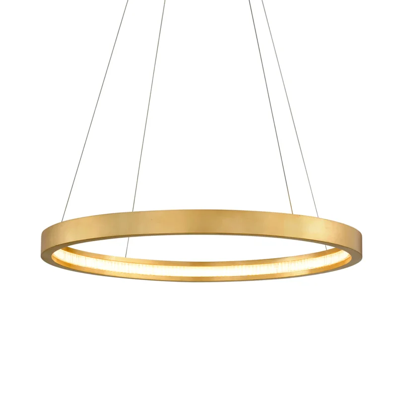 Scandinavian Style Ceiling Lights with Light Wood AccentsScandinavian Style Ceiling Lights with Light Wood AccentsCorbett Jasmine 284-42-GL Pendant Light - Gold Leaf