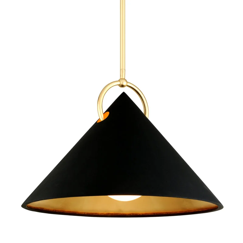 Moroccan Ceiling Lights with Colorful Stained Glass and Geometric CarvingsMoroccan Ceiling Lights with Colorful Stained Glass and Geometric CarvingsCorbett Charm 289-42 Pendant Light - Black And Gold Leaf
