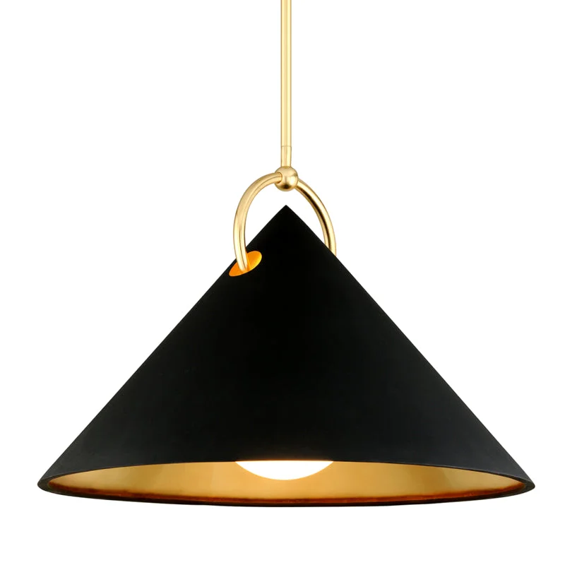 Crystal Ceiling Lights with High - Quality Swarovski CrystalsCrystal Ceiling Lights with High - Quality Swarovski CrystalsCorbett Charm 289-43-GL/SBK Pendant Light - Black And Gold Leaf