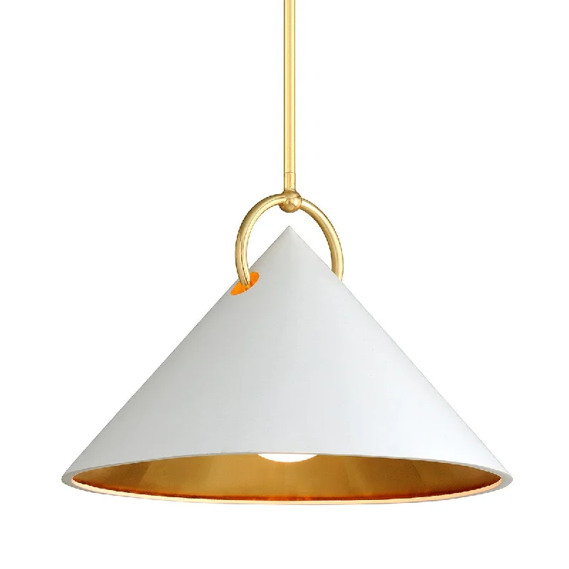 Japanese - Inspired Ceiling Lights with Shoji - Screen - like DiffusersJapanese - Inspired Ceiling Lights with Shoji - Screen - like DiffusersCorbett Charm 290-41 Pendant Light - Gold Leaf/White
