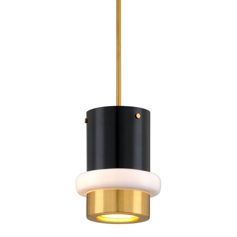 Japanese - Inspired Ceiling Lights with Shoji - Screen - like DiffusersJapanese - Inspired Ceiling Lights with Shoji - Screen - like DiffusersCorbett Beckenham 299-41 Pendant Light - Vintage Polished Brass And Black
