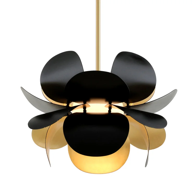 Modern Minimalist Ceiling Lights for Contemporary InteriorsModern Minimalist Ceiling Lights for Contemporary InteriorsCorbett Ginger 308-41-GL/SBK Pendant Light - Gold Leaf/Black