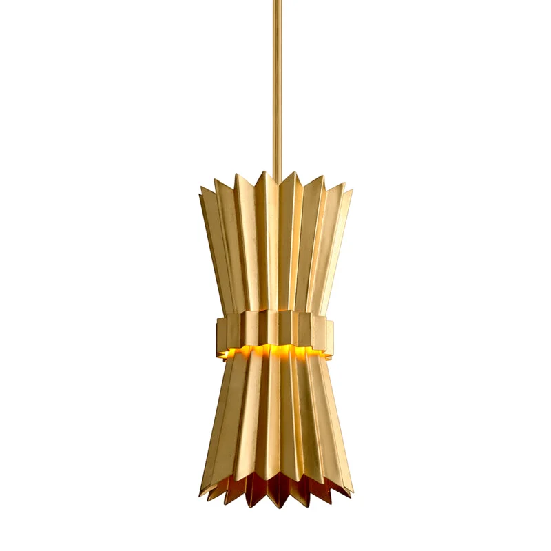 Rustic Ceiling Lights with Reclaimed Wood and Distressed FinishesRustic Ceiling Lights with Reclaimed Wood and Distressed FinishesCorbett Moxy 311-41 Pendant Light - Gold Leaf