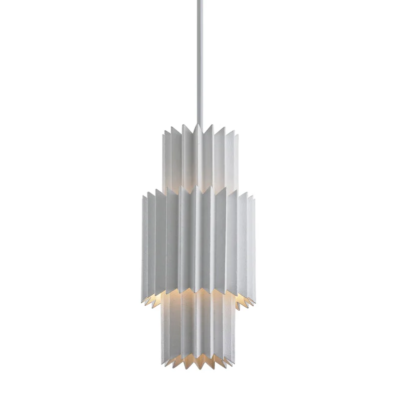Rustic Ceiling Lights with Reclaimed Wood and Distressed FinishesRustic Ceiling Lights with Reclaimed Wood and Distressed FinishesCorbett Moxy 313-42-GSW Pendant Light - Gesso White
