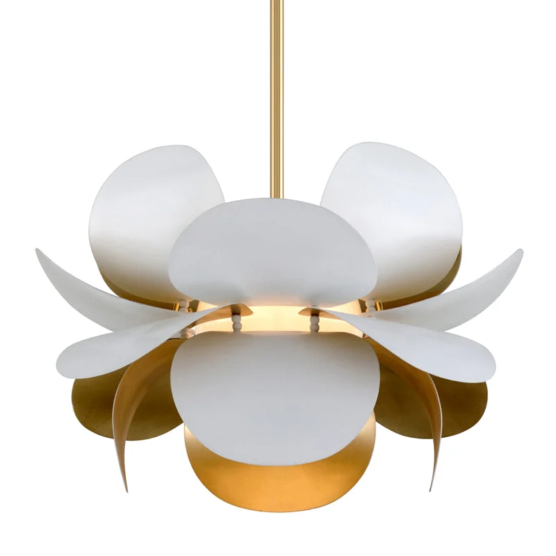 Gothic Ceiling Lights with Dark Metalwork and Pointed ArchesGothic Ceiling Lights with Dark Metalwork and Pointed ArchesCorbett Ginger 314-42 Pendant Light - Gold Leaf/White