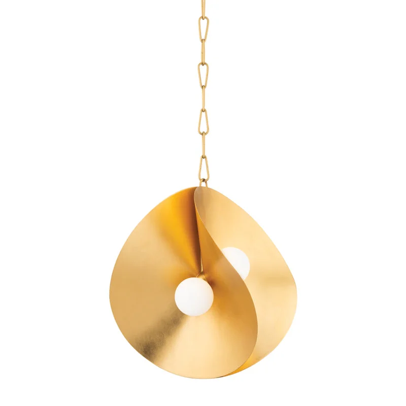 Industrial Style Ceiling Lights with Exposed Bulbs and Metal CagesIndustrial Style Ceiling Lights with Exposed Bulbs and Metal CagesCorbett Peony 330-18-GL Pendant Light - Gold Leaf