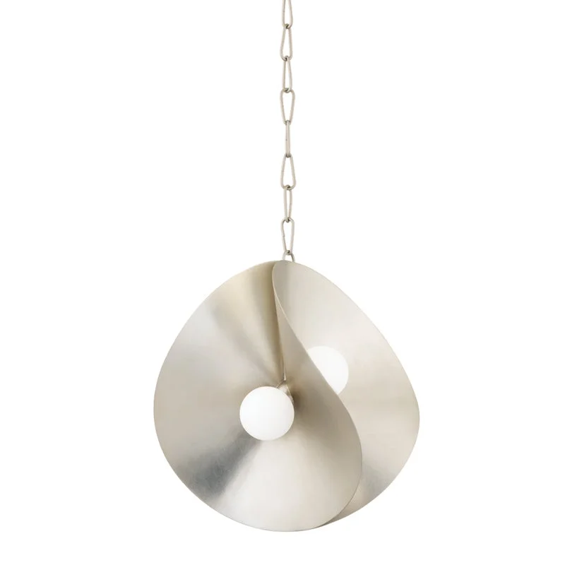 Metal Ceiling Lights in Brass, Copper, Stainless Steel, and IronMetal Ceiling Lights in Brass, Copper, Stainless Steel, and IronCorbett Peony 330-18-WSL Pendant Light - Warm Silver Leaf