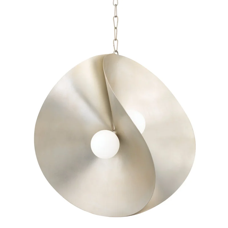 Mediterranean - Style Ceiling Lights with Terra - Cotta and Ceramic DetailsMediterranean - Style Ceiling Lights with Terra - Cotta and Ceramic DetailsCorbett Peony 330-30-WSL Pendant Light - Warm Silver Leaf