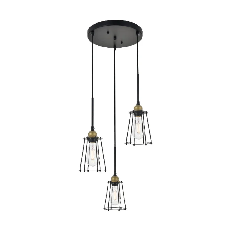 Victorian - Inspired Ceiling Lights with Ornate Crystal ChandeliersVictorian - Inspired Ceiling Lights with Ornate Crystal ChandeliersElegant Auspice LD4047D16BRB Pendant Light - Brass And Black