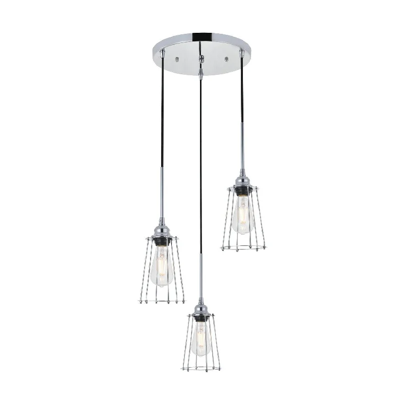 Mediterranean - Style Ceiling Lights with Terra - Cotta and Ceramic DetailsMediterranean - Style Ceiling Lights with Terra - Cotta and Ceramic DetailsElegant Auspice LD4047D16C Pendant Light - Chrome