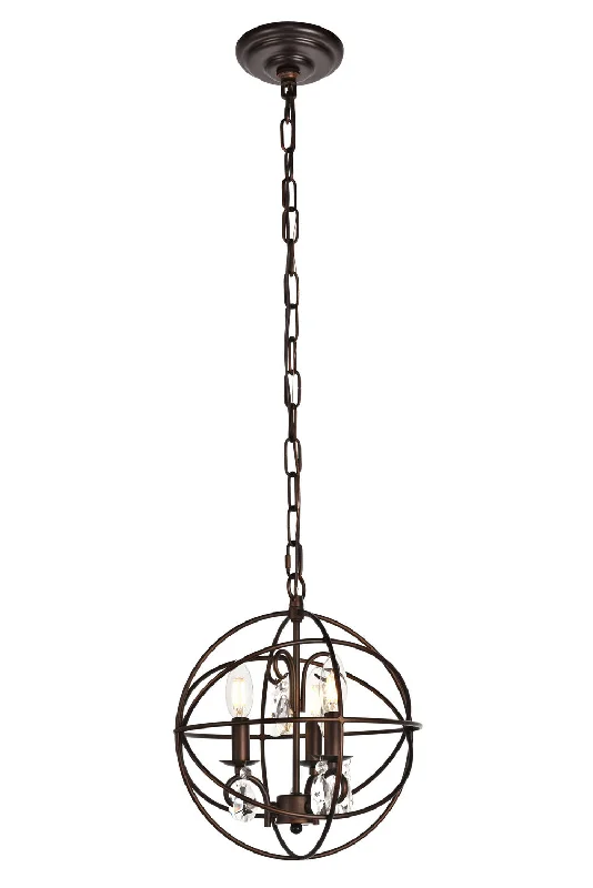 Moroccan Ceiling Lights with Colorful Stained Glass and Geometric CarvingsMoroccan Ceiling Lights with Colorful Stained Glass and Geometric CarvingsElegant Wallace LD5015D12DCB Pendant Light - Dark Copper Brown