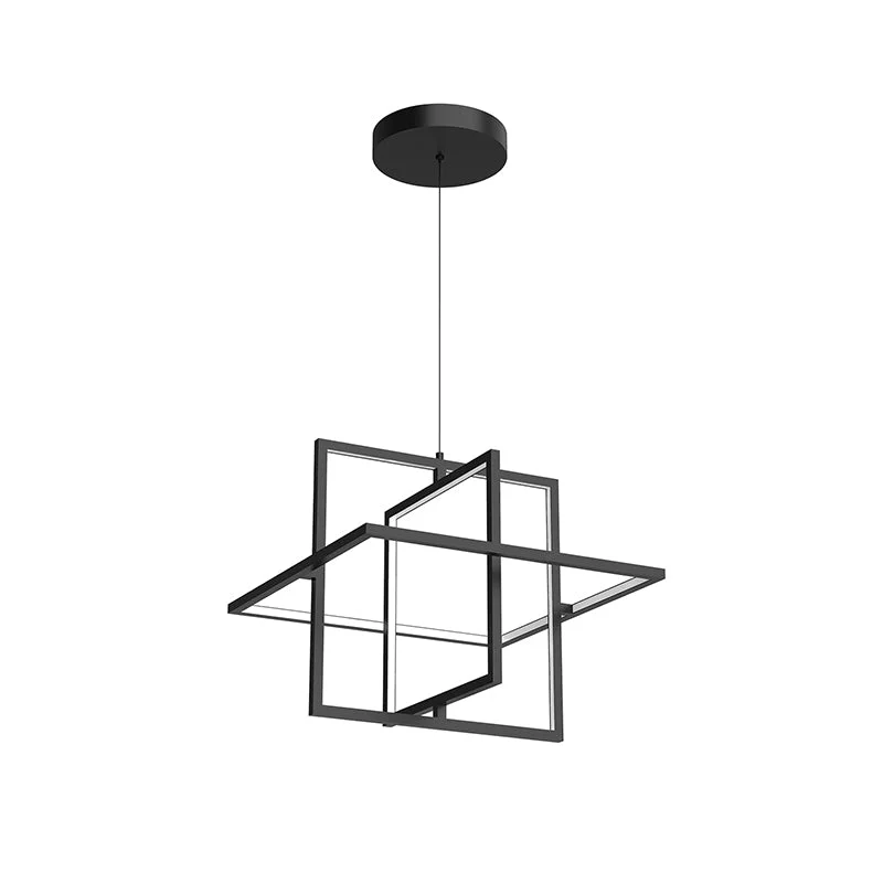 Indian - Themed Ceiling Lights with Intricate Filigree and Mirror WorkIndian - Themed Ceiling Lights with Intricate Filigree and Mirror WorkKuzco PD16320 Mondrian 19" LED Pendant