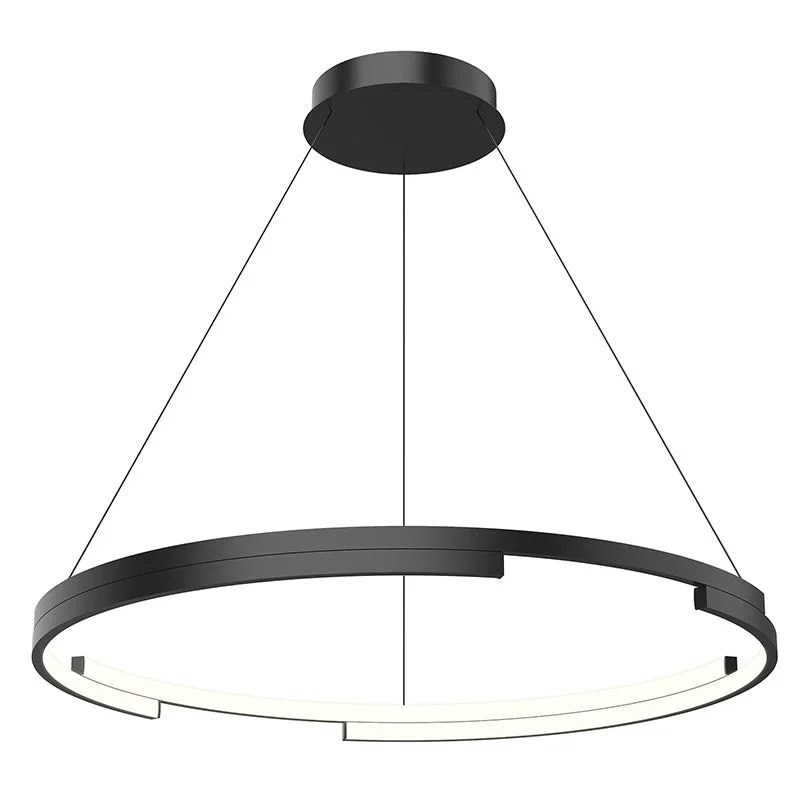 Japanese - Inspired Ceiling Lights with Shoji - Screen - like DiffusersJapanese - Inspired Ceiling Lights with Shoji - Screen - like DiffusersKuzco PD52732 Anello Minor 32" LED Pendant