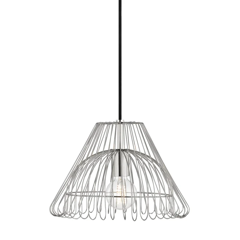 Victorian - Inspired Ceiling Lights with Ornate Crystal ChandeliersVictorian - Inspired Ceiling Lights with Ornate Crystal ChandeliersMitzi Katie H180701S-PN Pendant Light - Polished Nickel