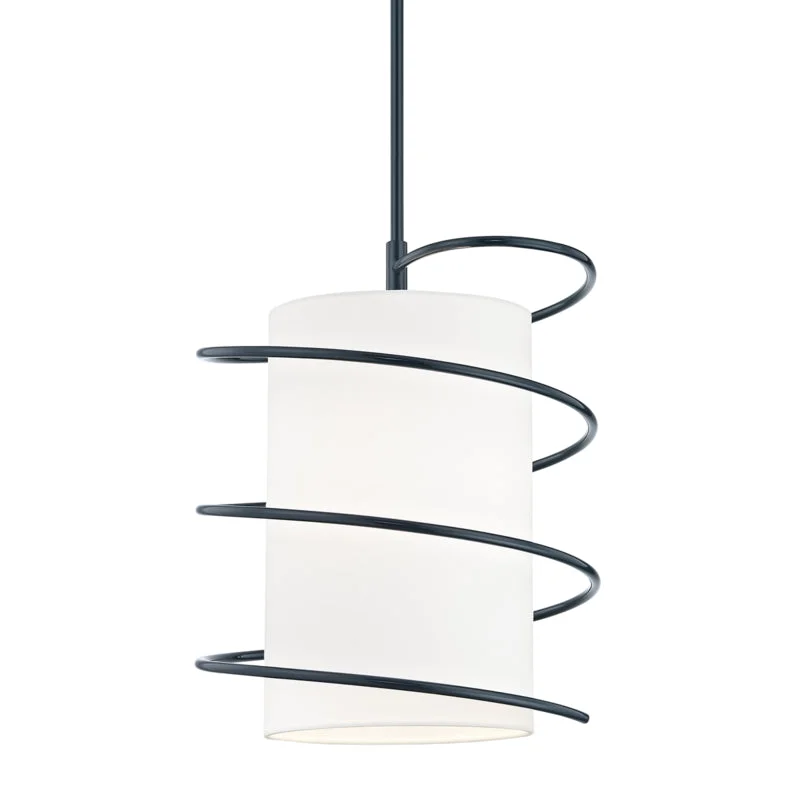 Industrial Style Ceiling Lights with Exposed Bulbs and Metal CagesIndustrial Style Ceiling Lights with Exposed Bulbs and Metal CagesMitzi Carly H237701L-NVY Pendant Light - Navy