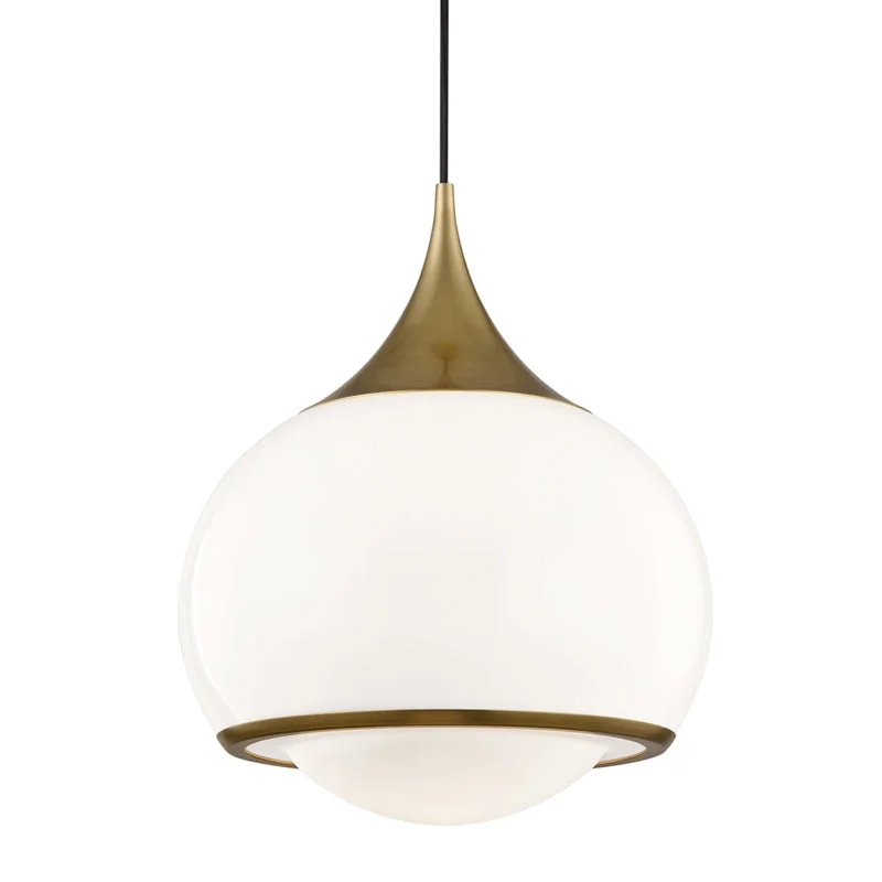 Rustic Ceiling Lights with Reclaimed Wood and Distressed FinishesRustic Ceiling Lights with Reclaimed Wood and Distressed FinishesMitzi Reese H281701L-AGB Pendant Light - Aged Brass