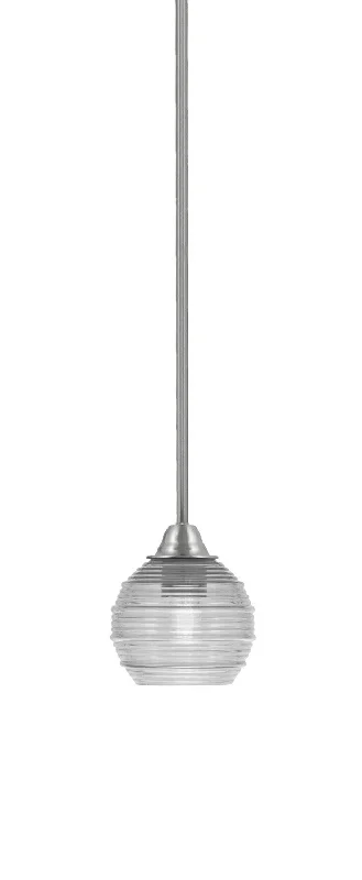 Glass Ceiling Lights with Frosted, Colored, or Etched GlassGlass Ceiling Lights with Frosted, Colored, or Etched GlassToltec Paramount 3401-BN-5110 Pendant Light - Brushed Nickel