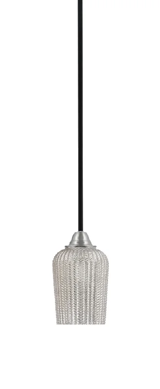 Bohemian Ceiling Lights with Beads, Tassels, and Colorful GlassBohemian Ceiling Lights with Beads, Tassels, and Colorful GlassToltec Paramount 3401-MBBN-4253 Pendant Light - Matte Black & Brushed Nickel