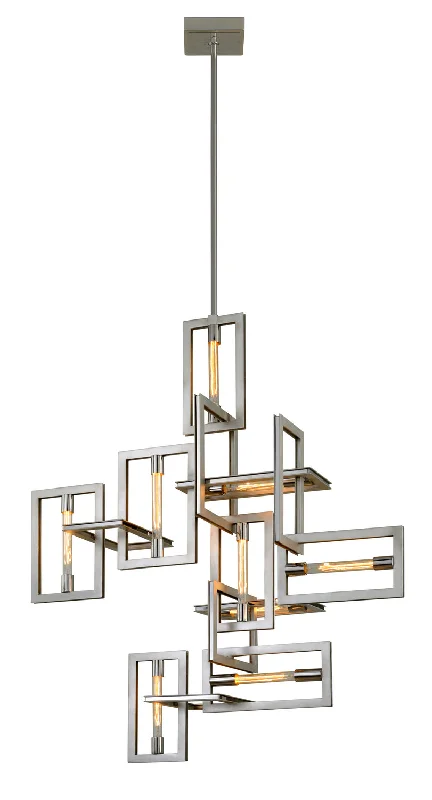 Gothic Ceiling Lights with Dark Metalwork and Pointed ArchesGothic Ceiling Lights with Dark Metalwork and Pointed ArchesTroy Enigma F7109-SL/SS Pendant Light - Silver Leaf W Stainless Acc