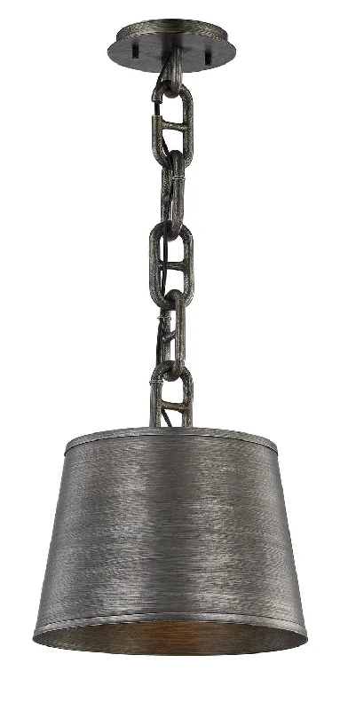 Industrial Style Ceiling Lights with Exposed Bulbs and Metal CagesIndustrial Style Ceiling Lights with Exposed Bulbs and Metal CagesTroy Admirals Row F7203-GRA Pendant Light - Antique Pewter
