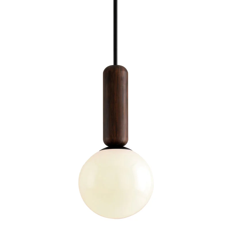 Metal Ceiling Lights in Brass, Copper, Stainless Steel, and IronMetal Ceiling Lights in Brass, Copper, Stainless Steel, and IronTroy Ensign F7665 Pendant Light - Black And Natural Acacia