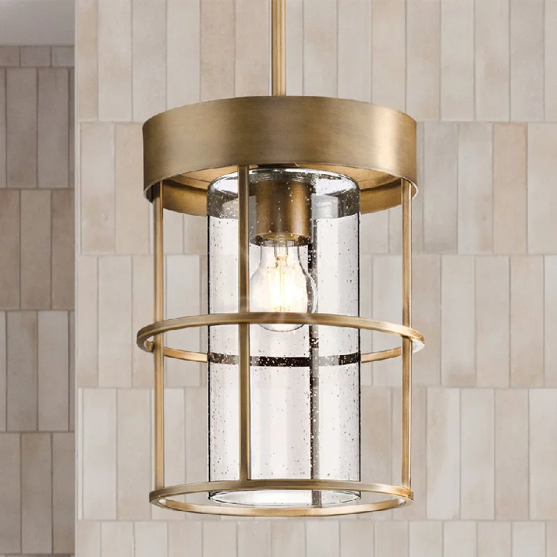 Crystal Ceiling Lights with High - Quality Swarovski CrystalsCrystal Ceiling Lights with High - Quality Swarovski CrystalsUHP4496 Modern Indoor Pendant, 12-3/8''H x 9-1/2"W x 9-1/2''D, Aged Bronze Finish, Fargo Collection