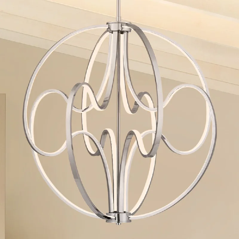 Tropical - Themed Ceiling Lights with Palm - Leaf Shapes and Rattan WrapsTropical - Themed Ceiling Lights with Palm - Leaf Shapes and Rattan WrapsUQL5321 Contemporary Indoor Pendant, 26.5''H x 23.75''W x 23.75''D, Polished Chrome Finish, Jena Collection Tropical - Themed Ceiling Lights with Palm - Leaf Shapes and Rattan WrapsTropical - Themed Ceiling Lights with Palm - Leaf Shapes and Rattan WrapsUQL5321 Contemporary Indoor Pendant, 26.5''H x 23.75''W x 23.75''D, Polished Chrome Finish, Jena Collection