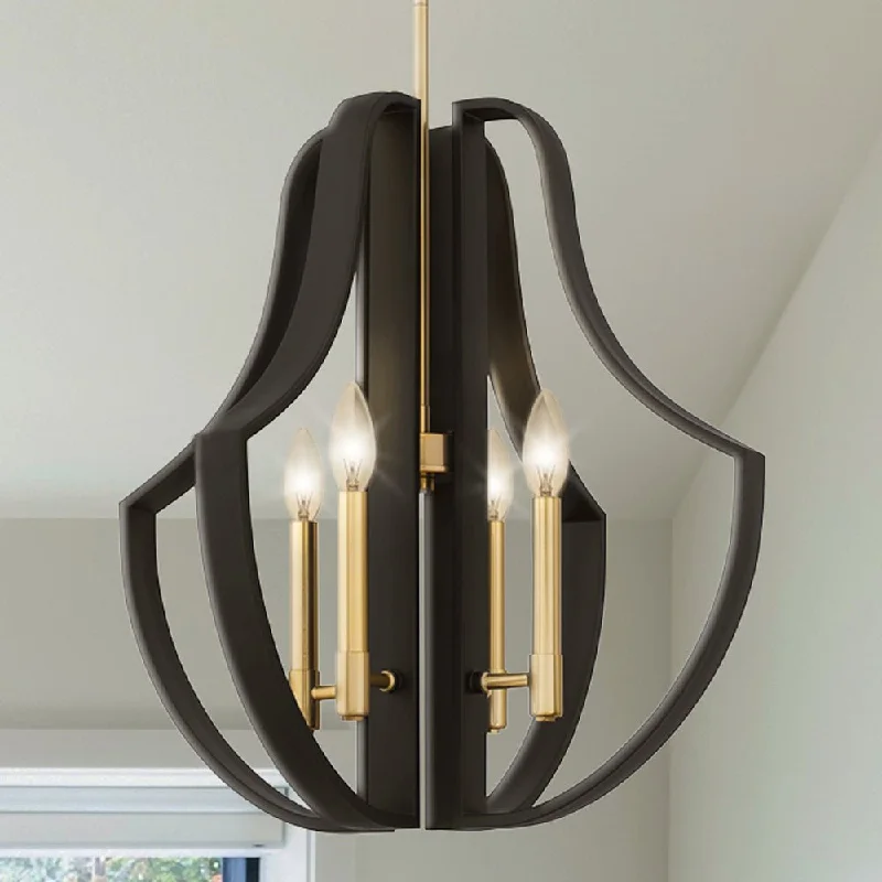 Mid - Century Modern Ceiling Lights with Simple, Sleek LinesMid - Century Modern Ceiling Lights with Simple, Sleek LinesUQL5750 Luxe Industrial Indoor Pendant, 21.75''H x 22''W x 22''D, Matte Black Finish, Zennor Collection Mid - Century Modern Ceiling Lights with Simple, Sleek LinesMid - Century Modern Ceiling Lights with Simple, Sleek LinesUQL5750 Luxe Industrial Indoor Pendant, 21.75''H x 22''W x 22''D, Matte Black Finish, Zennor Collection
