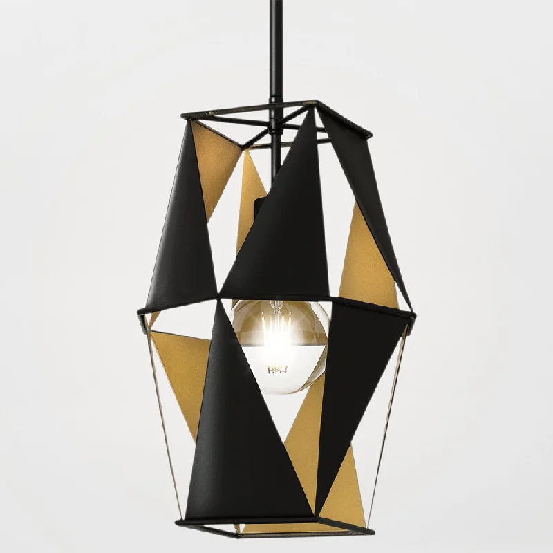Mid - Century Modern Ceiling Lights with Simple, Sleek LinesMid - Century Modern Ceiling Lights with Simple, Sleek LinesUQL5800 Cosmopolitan Indoor Pendant, 15''H x 10.25''W x 10.25''D, Matte Black Finish, San Sebastian Collection