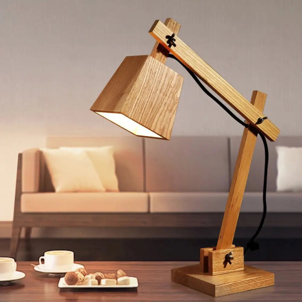 ceramic table lamps with hand painted designs for an artistic touchceramic table lamps with hand painted designs for an artistic touchModern Brown Small Desk Lamp: 1-Bulb Bedroom Table Light with Wood Shade